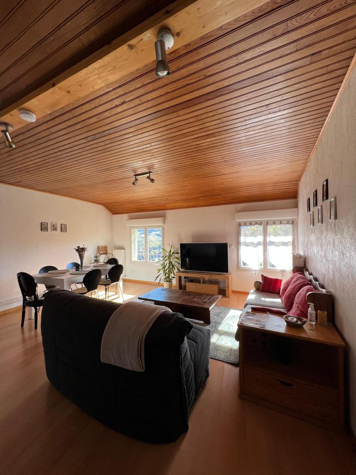 Logement Avec Vue Panoramique A 10Min Des Pistes Sauto Bagian luar foto